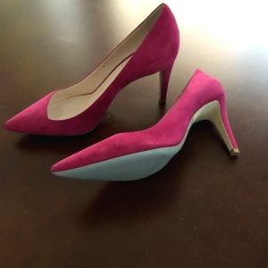 Georgia Armani heels raspberry